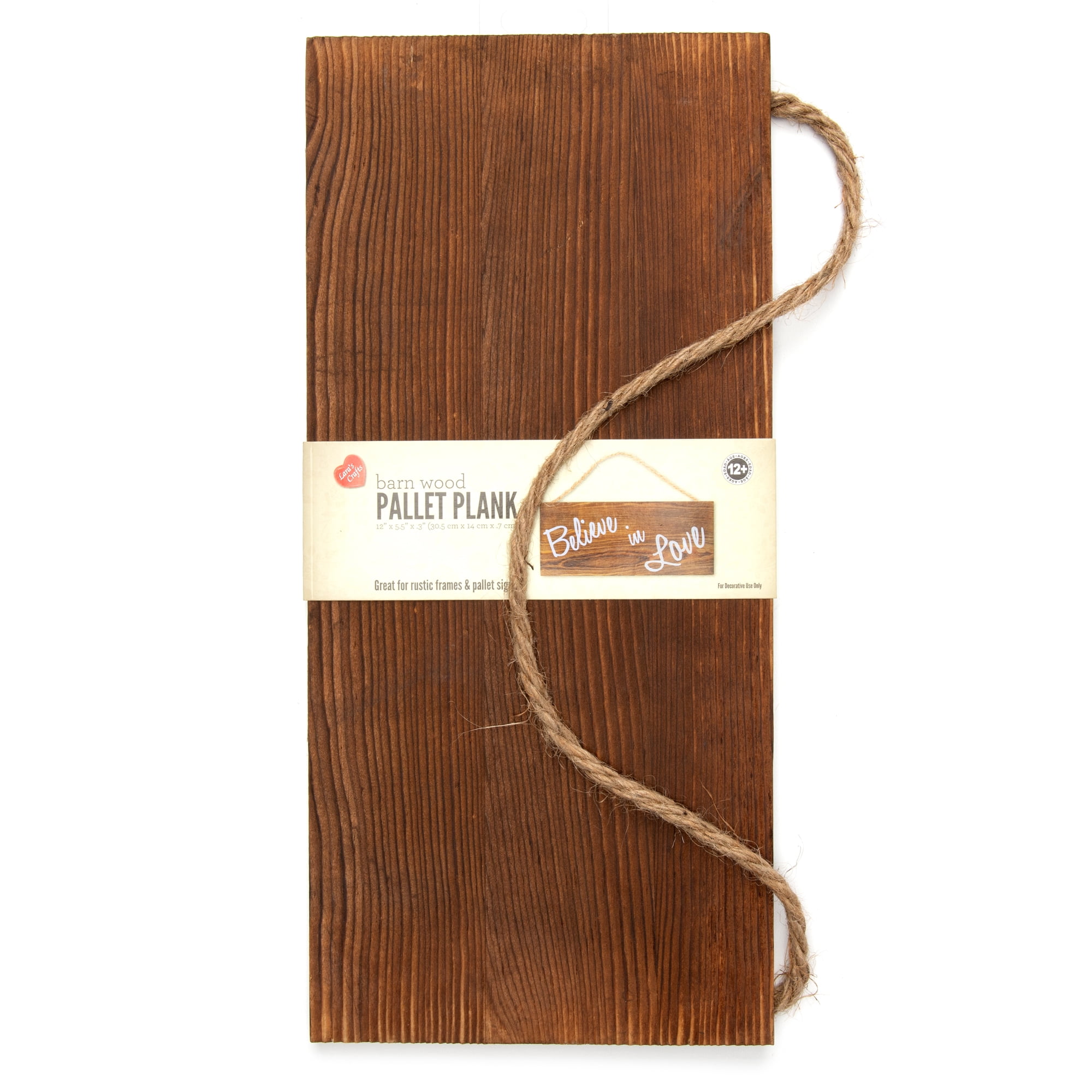 (3 pack) Cousin DIY Barn Wood Plank Sign with Twine Hanging Cord, Rectangle, 12 in x 5.5 in