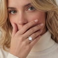 thumbnail image 3 of APSVO S925 Sterling Silver Plated Round Rings for Women Eternity Promise Wedding Band Engagement Rings Birthday Graduation Prom Mothers Day Jewelry Gifts Her Girlfriend Wife Female Adults Teen Ideas, 3 of 7