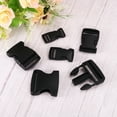 thumbnail image 5 of Uxcell 6Pack 3/4" Plastic Dual Adjustable Side Release Buckle for Backpack Strap Black, 5 of 6