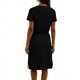 thumbnail image 5 of TaTaai Women's Round Neck Drawstring Waist Midi Dress Solid Color Casual Short Sleeve Dress Lightweight Stretchy Polyester Blend Gift, 5 of 6