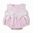 thumbnail image 1 of Baby Girls Sleeveless Ruffle Lace Romper, 1 of 3