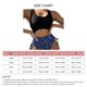 thumbnail image 5 of Traje de baño de una pieza para mujer, transpirable, elástico, estampado de leopardo, con cordones, triángulo, traje de baño, bikini, traje de baño azul L, 5 of 5