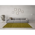 thumbnail image 3 of Ahgly Company Machine Washable Indoor Rectangle Oriental Yellow Industrial Area Rugs, 6' x 9', 3 of 4
