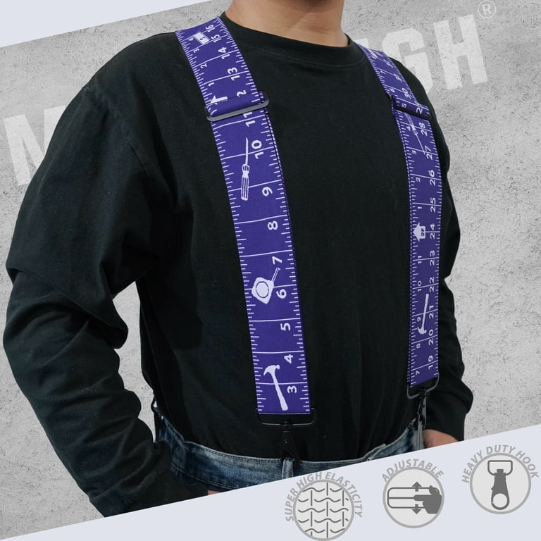 Suspenders For Men MANOSIM 2 Inch Men's Suspenders - Heavy Duty Work ...