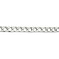 thumbnail image 2 of White Sterling Silver chain Curb Men's 9 in 8.6 mm, 2 of 4