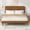 Brown, variant on Frostbloom Full Size Bed Frame with Boucle Adjustable Headboard, Cloud Style Upholstered Platform Bed, White