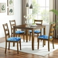thumbnail image 6 of Coastal Coral Seat Covers for Dining Room Chairs Set Of 4,Stretch Printed Washable Chair Seat Cover with Elastic Ties and Button,Removable Waterproof Couch Cushion Covers, 6 of 6