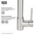thumbnail image 2 of Vigo Vg02022k2 Laurelton 1.8 GPM 22" H Single Handle Single Hole Pre-Rinse Pull Down, 2 of 11