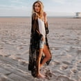 thumbnail image 6 of Idoravan Cardigans for Women Spring Women Lace Bohemian Beach Long Oversized Kimono Coat, 6 of 9