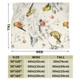 thumbnail image 3 of Kll Fleece Blanket Plush Throw Blanket Little Birds,Soft Fuzzy Cozy Flannel Blanket For Couch Sofa Bed.(40"X30"), 3 of 9