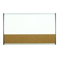 Quartet Magnetic Dry-Erase/Cork Board 18x30 White Surface Silver Aluminum Frame ARCCB3018