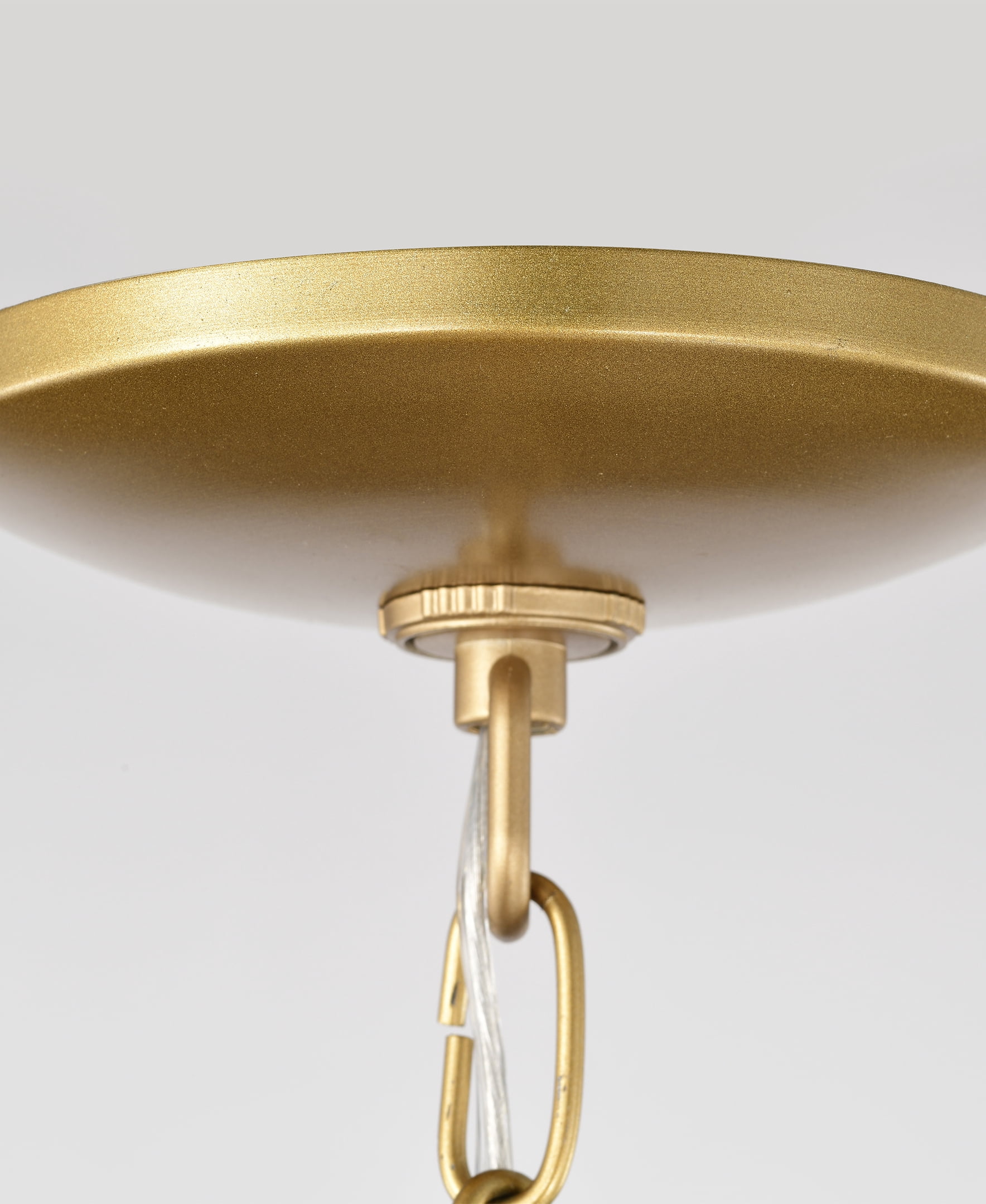 Wiskass 16 in. 4-Light Indoor Satin Gold Finish Chandelier with Light Kit