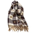 thumbnail image 1 of Fashion Long Shawl Big Grid Winter Warm Lattice Large Scarf, 1 of 6