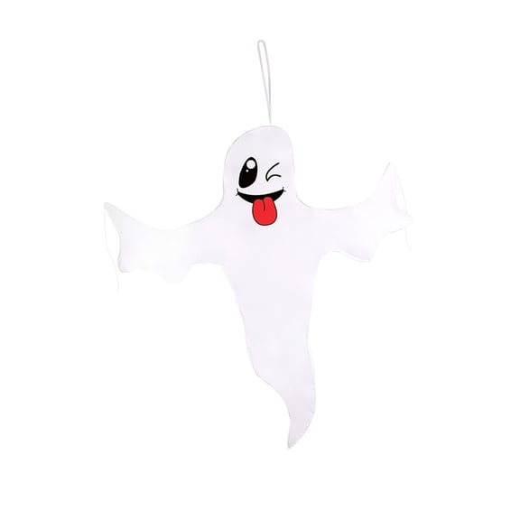Horror Halloween Ghosts Windsock Props Ornament Wind Pendant Decoration Hanging Flags for Outdoor Yard Garden Party Masquerade