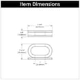 thumbnail image 7 of Belwith-Keeler B078784MB 1 in. CC Corsa Cabinet Pull, Matte Black, 7 of 7