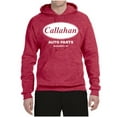 thumbnail image 2 of Wild Bobby, Callahan Auto Parts Sandusky Ohio Retro 90s Funny Tommy Boy, Pop Culture, Unisex Graphic Hoodie Sweatshirt, Vintage Heather Red, Medium, 2 of 4