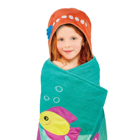 Kids' Hooded Bath Towel, Mermaid