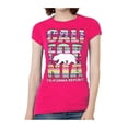 thumbnail image 1 of T-Shirt à Manches Courtes Tribal California Republic pour Femmes - Rose Vif - Grand, 1 of 1