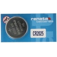 thumbnail image 1 of 25 x CR2025 Renata 3 Volt Lithium Coin Cell Batteries, 1 of 1