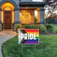 thumbnail image 4 of Beistle, Plastic Pride Flag Yard Sign 11.5" x 15.5", 4 of 4