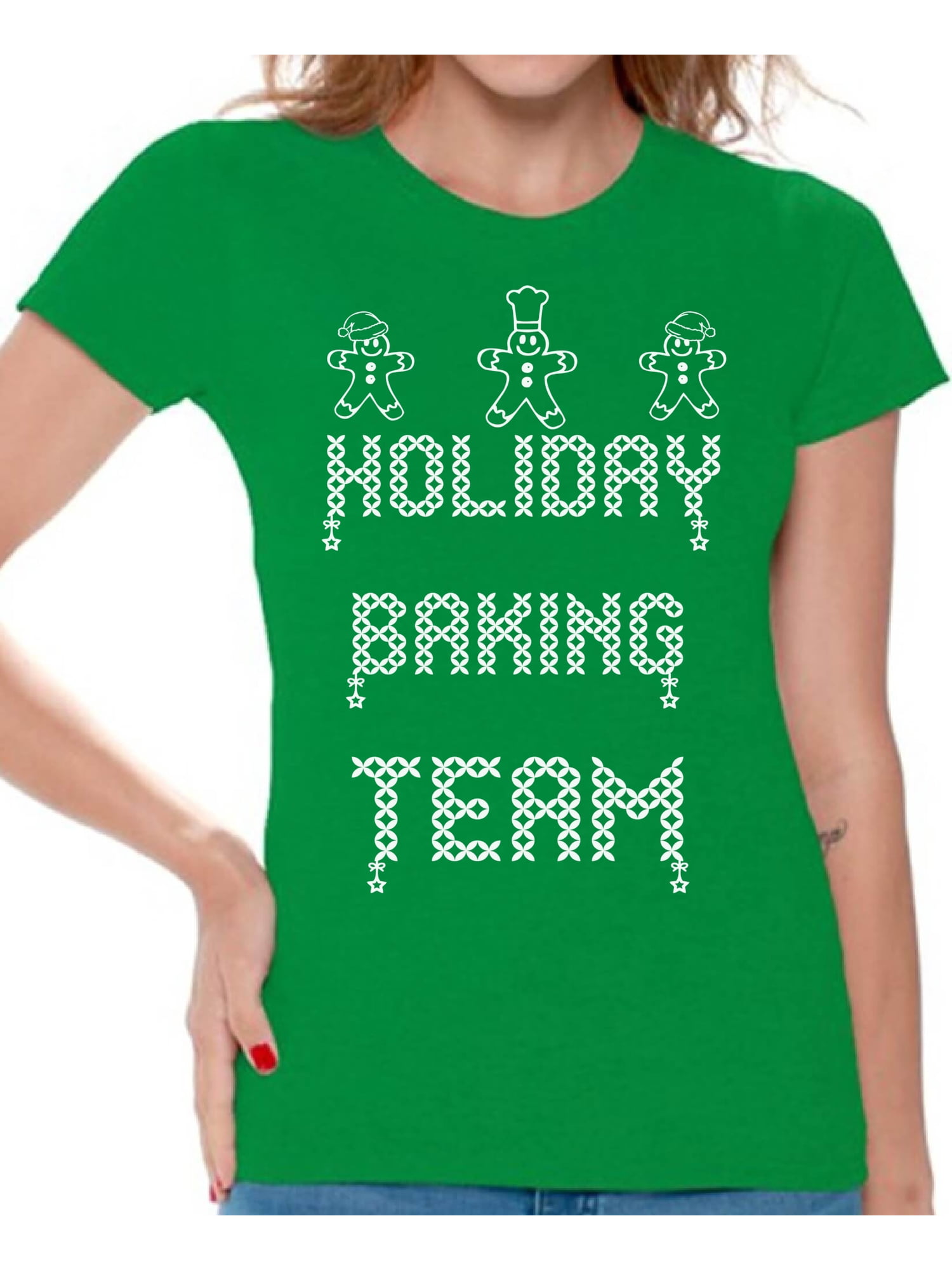 Awkward Styles Holiday Baking Team Shirt Thanksgiving Shirts for Women ...