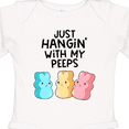 thumbnail image 4 of Inktastic Easter Just Hangin' with My Peeps Boys or Girls Long Sleeve Baby Bodysuit, 4 of 5
