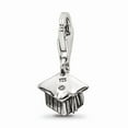 thumbnail image 4 of Fancy Bead White Sterling Silver Themed 20 mm 9.09 Reflections Graduation Cap Click-On For Bead, 4 of 4