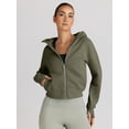 thumbnail image 2 of FUNING Womens Zip Up Hoodies Jackets Cropped Sweatshirts Fleece Fall Outfits Casual Comfy Y2k Tops Winter Clothes 2025, 2 of 6