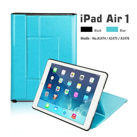 iPad 2017 / iPad Air Smart Folding Stand Leather Protective Case,CoastaCloud Magnetic with Stand PU Leather Retina Smart Cover for iPad Air with Auto Wake / Sleep (Not include