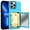 Skyblue, variant on iPhone 13 Pro Max Card Holder Wallet Case,Dteck Shockproof Rubber Hybrid PC with Hidden Mirror Dual Layer Cover Lightweight Protective Back Phone Case for Apple iPhone 13 Pro Max 6.7-inch,Rosegold