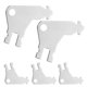 thumbnail image 3 of 5pcs Universal Paper Towel Dispenser Key Toilet Paper Dispenser Key Replacement with Keyrings, 3 of 4