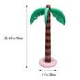 thumbnail image 4 of Palmeras inflables gigantes, cocoteros, fondo de playa, decoración para fiesta luau hawaiana., 4 of 7