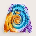 thumbnail image 5 of MKOSPLRT Kids Tie Dye Pullover Hoodies 2-14Y Classic Fit Long Sleeve Hooded Sweatshirts for Boys and Girls Toddler Oversized Hoodies, 5 of 7