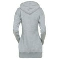 Notus Women’s Cozy Long Fleece Tunic ZipUp Hoodie Sweatshirt with
