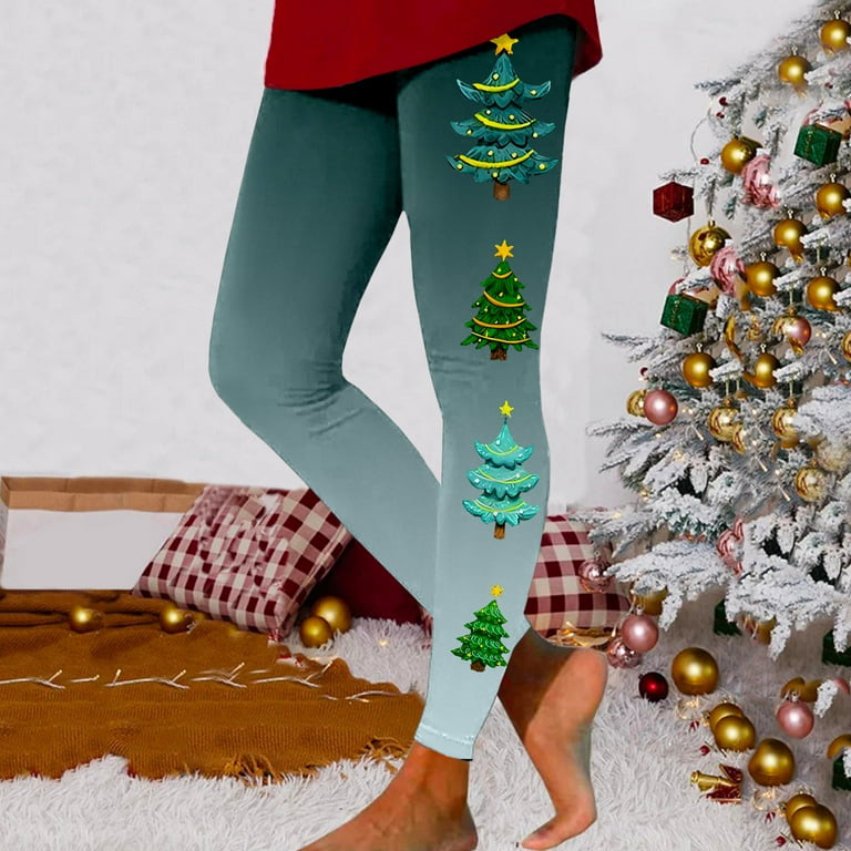 EHQJNJ Yogalicious Leggings Yoga Pants Women Casual Fashion Christmas  Printed Sports Leggings Casual Yoga Leggings 