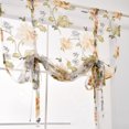 thumbnail image 5 of Cortina de ventana romana con flor de peonía transparente para cocina, cenefa, cortinas de gasa semitransparentes, tratamiento de ventana kenally JJ23234-06, 5 of 5
