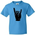 thumbnail image 3 of Inktastic Rocker Horns Youth T-Shirt, 3 of 5