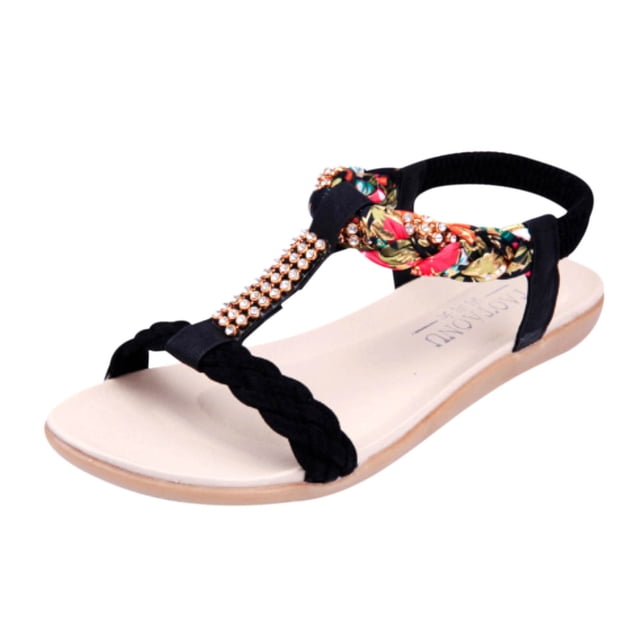 Amzcrzy Zapatos de mujer,Zapatos de mujer,Zapatillas de mujer, Sandalias planas de mujer, sandalias de playa para mujer, zapatillas casuales antideslizantes de verano Sandalias Mujer Zapatillas De Ca