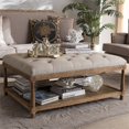 thumbnail image 2 of Baxton Studio Carlotta Coffee Table Ottoman in Beige and Oak, 2 of 7