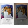 thumbnail image 2 of Caroline's Treasures 7041CNL Papillon Ceramic Night Light, 6x4x3", multicolor, 2 of 2
