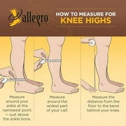 Allegro 20-30 mmHg Soft 252 Microfiber Knee High Compression Stockings, Comfortable Support Garments
