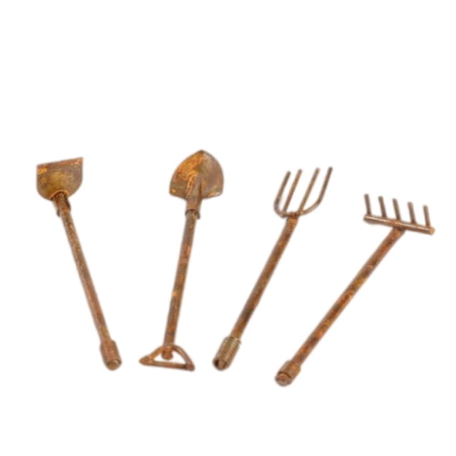 Conjunto de Pala de Metal Sunnimix para jardinería 4 piezas 1/6