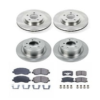 Ultimate Brakes Front and Rear Semi-Metallic Brake Pad and Rotor Kit with Hardware WM81533