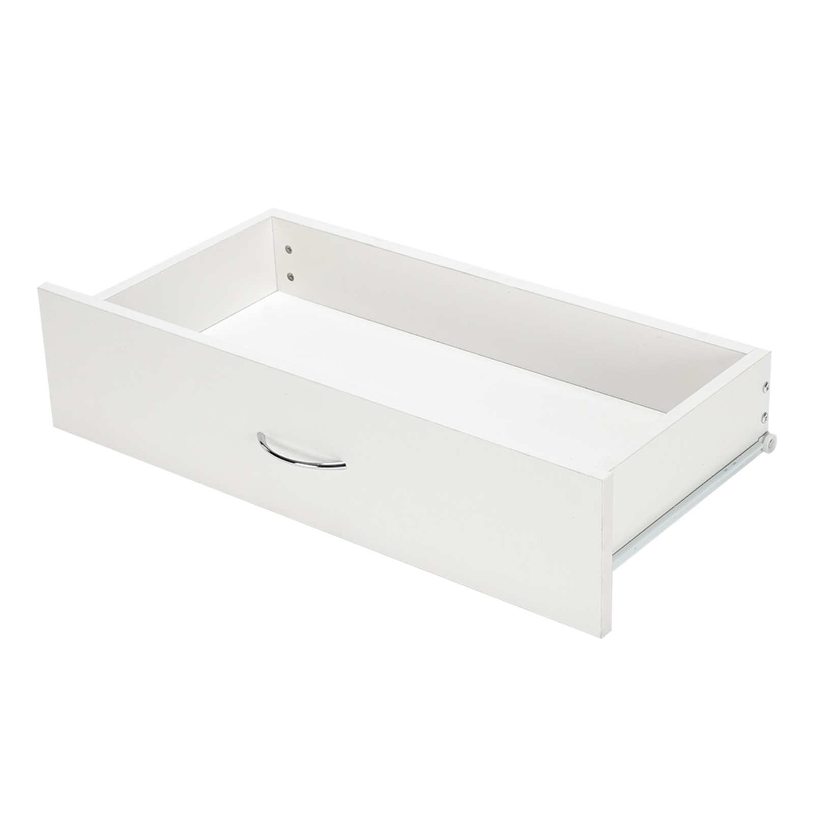 MDF Wood Simple 4-Drawer Dresser White - Walmart.com