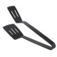thumbnail image 1 of Pinzas de silicona para cocina, pinzas para barbacoa, espátula para sujetar pan, pinzas para filetes fritos, color negro, 1 of 8