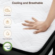 14 Inch Queen Mattress in a Box, Cooling Gel Memory Foam with Pocket Springs, Medium Firm Bed for Cool Sleep & Pressure Relief, Motion Isolation, CertiPUR-US Certified
