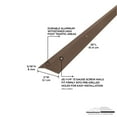 thumbnail image 3 of M-D Building Products 43365 2 In. X 36 In. Forest Brown Aluminum Carpet Trim w/ Screw Nails, 3 of 7