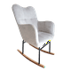 thumbnail image 1 of Silla mecedora sillon reclinable moderno decorativo ilios innova  london gris claro, 1 of 9