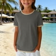 thumbnail image 4 of LIIPEE T Shirts For Boys Short Sleeve Crew Neck Fashion Color Block Ringer Tees Kids Casual Loose Cute Summer T Shirt,13-14 Years, 4 of 6