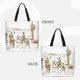 thumbnail image 2 of Balery Western Desert Cowboys Bolsa de Mano para Mujeres con Cremallera, Bolsa de Gimnasio con Compartimentos, Bolsa para Laptop, Bolsa para Trabajo, 2 of 7